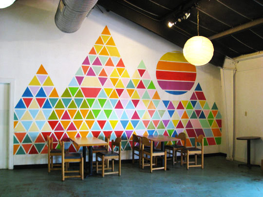 Peindre les murs avec des formes géométriques