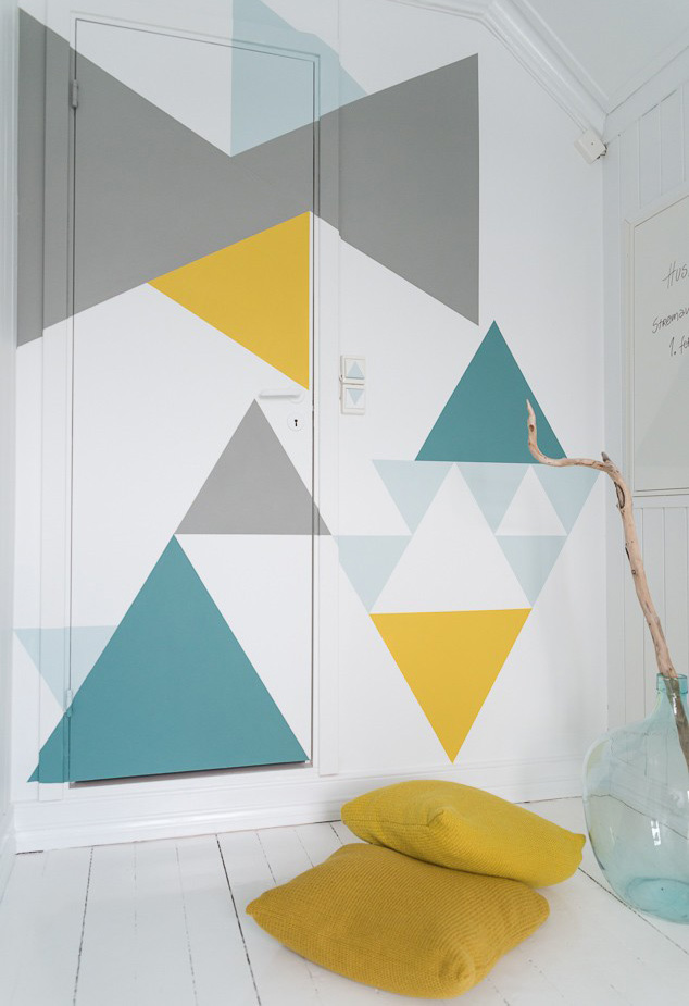 Peindre les murs avec des formes géométriques