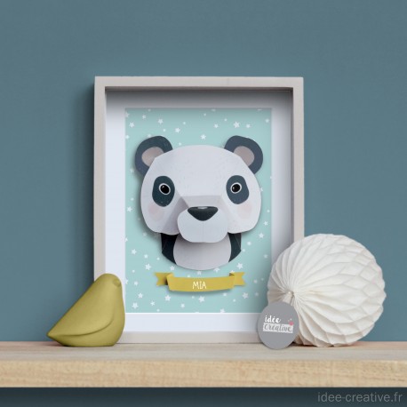 Kit créatif DIY panda en papier à télécharger et imprimer